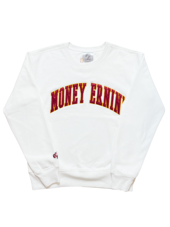 Money Ernin' Sweatshirt - White