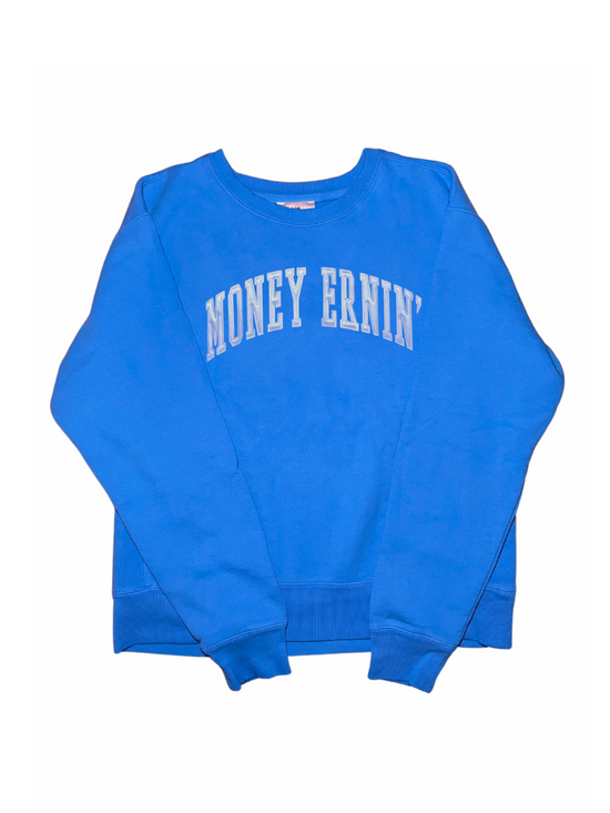 Money Ernin' Sweatshirt - Palace Blue